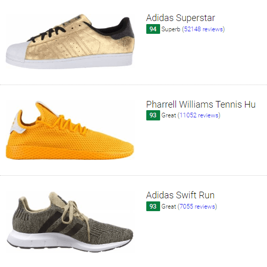 gold addidas shoes